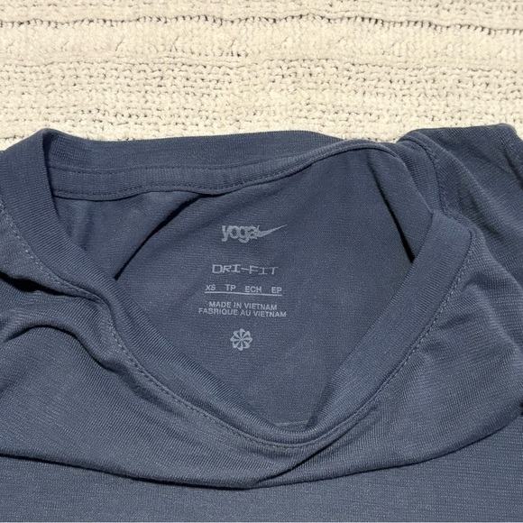 Nike Women's Yoga Dri-FIT Tank Top - Dark Blue - Picture 1 of 4
